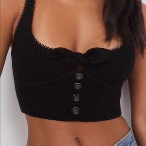 For Love And Lemons Pointelle Tank